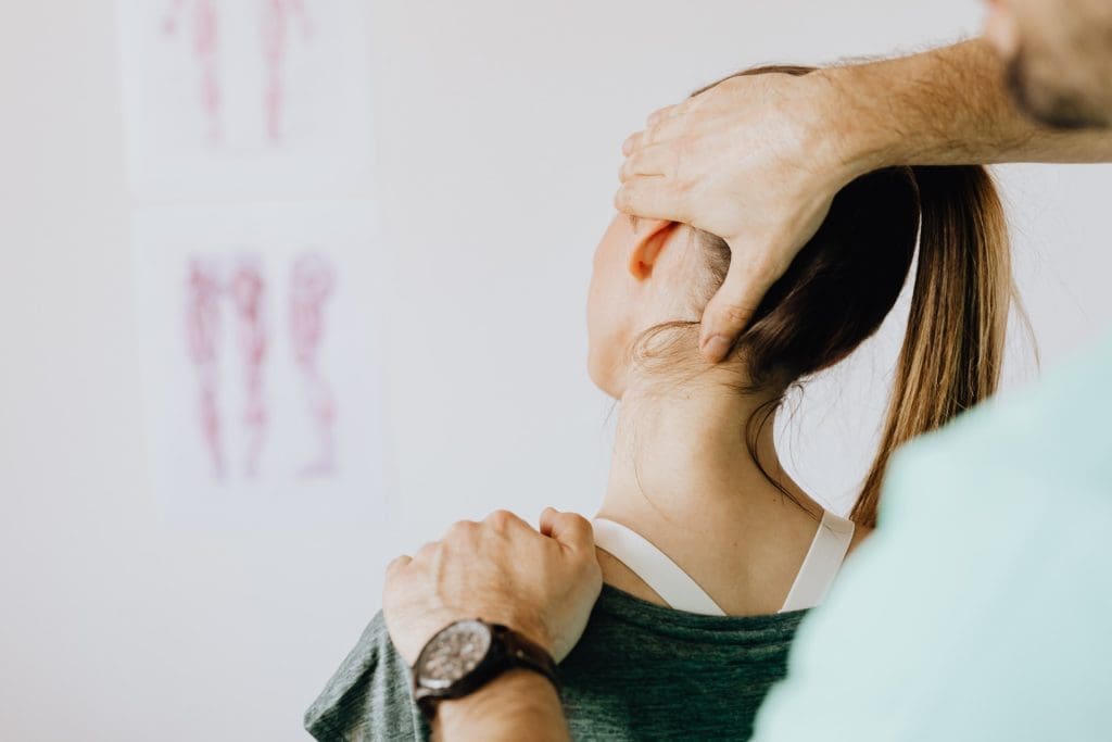 women receiving osteopathy treatment